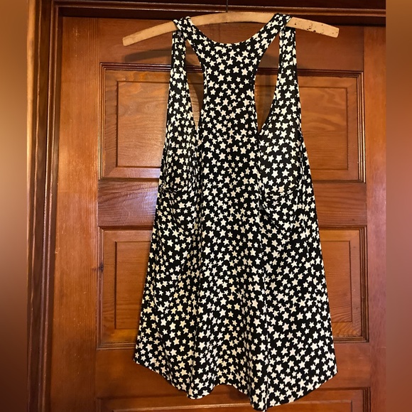 Simone Racerback Top - Black w/ White Stars - Flowy - Picture 3 of 4